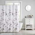Madison Park Sylvan Floral Printed Burnout Shower Curtain 2 Color Option