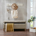 Madison Park Tessa Natural Tufted Top Storage Bench 42 W X 18 D X18 D