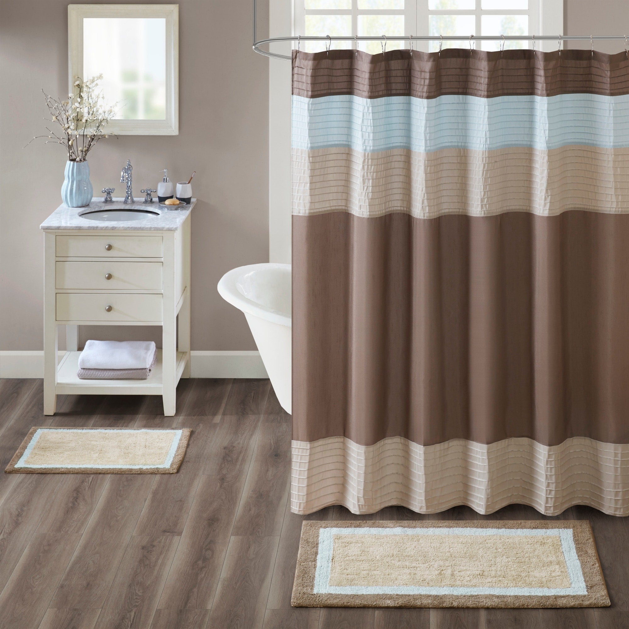 Madison Park Tradewinds Cotton Bath Rug 2 Color Option