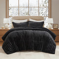 Madison Park York Faux Fur Comforter Mini Set