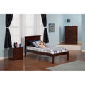Atlantic Madison Walnut Twin Size Open Foot Platform Bed