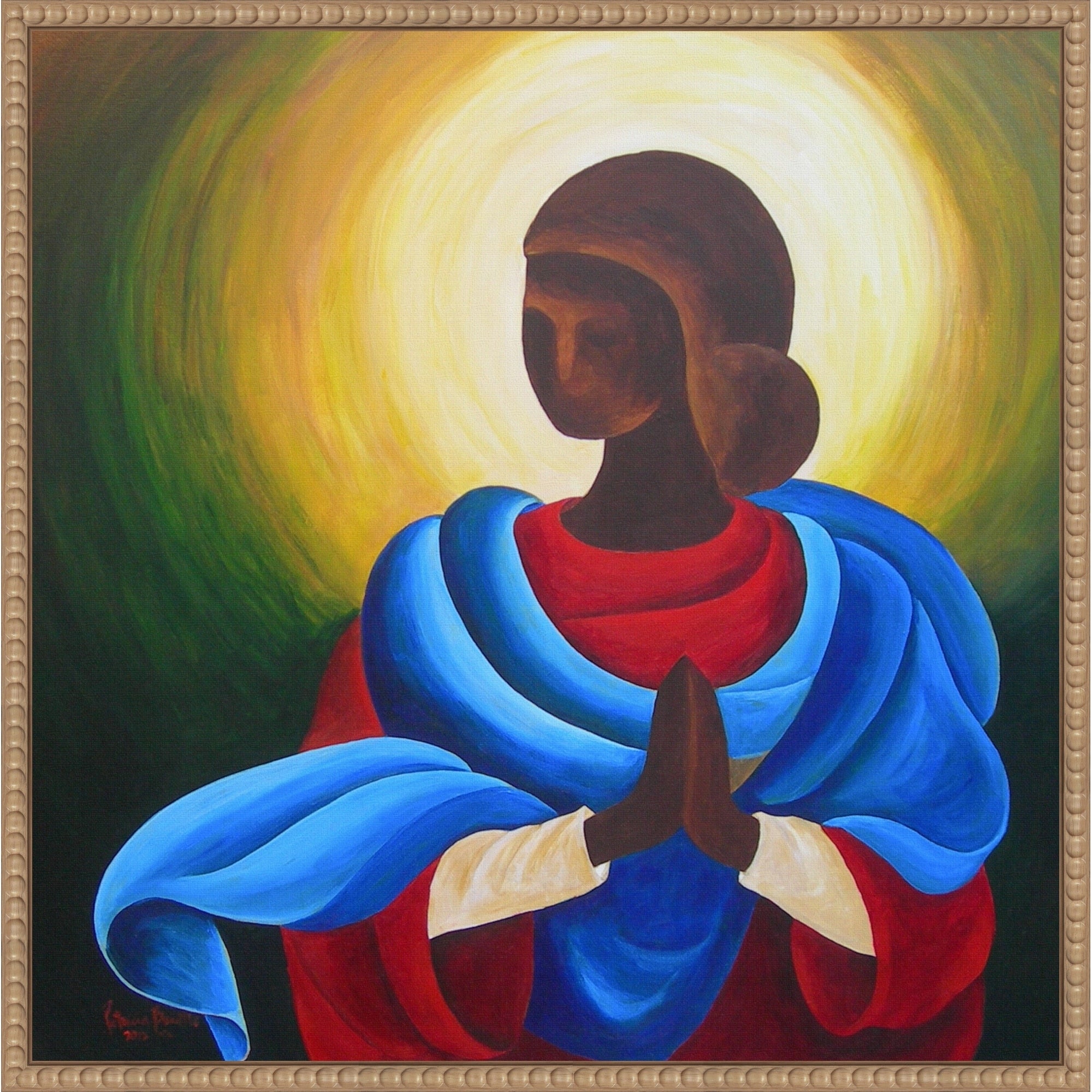 Madonna Maiden Of Love 2012 By Patricia Brintle Framed Canvas Wall Art Print