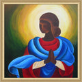 Madonna Maiden Of Love 2012 By Patricia Brintle Framed Mounted Canvas Wall Art Print