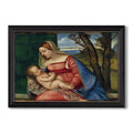 Madonna And Child C 1508 Titian Custom Framed Canvas
