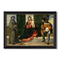 Madonna And Child With Saints Anthony C 1510 Titian Custom Framed Canvas