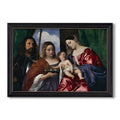 Madonna And Child With Saints Dorothy C 1516 Titian Custom Framed Canvas