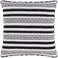 Madora Bohemian Striped Cotton Blend Throw Pillow