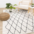 Mirrol Pen Drawn Trellis Lines Rug
