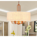 Maegan Brown 3 Light Pendant With Fabric Shade