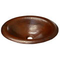 Maestro Lotus Antique Copper Drop In Bathroom Sink