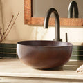 Maestro Petit Antique Copper Vessel Bathroom Sink
