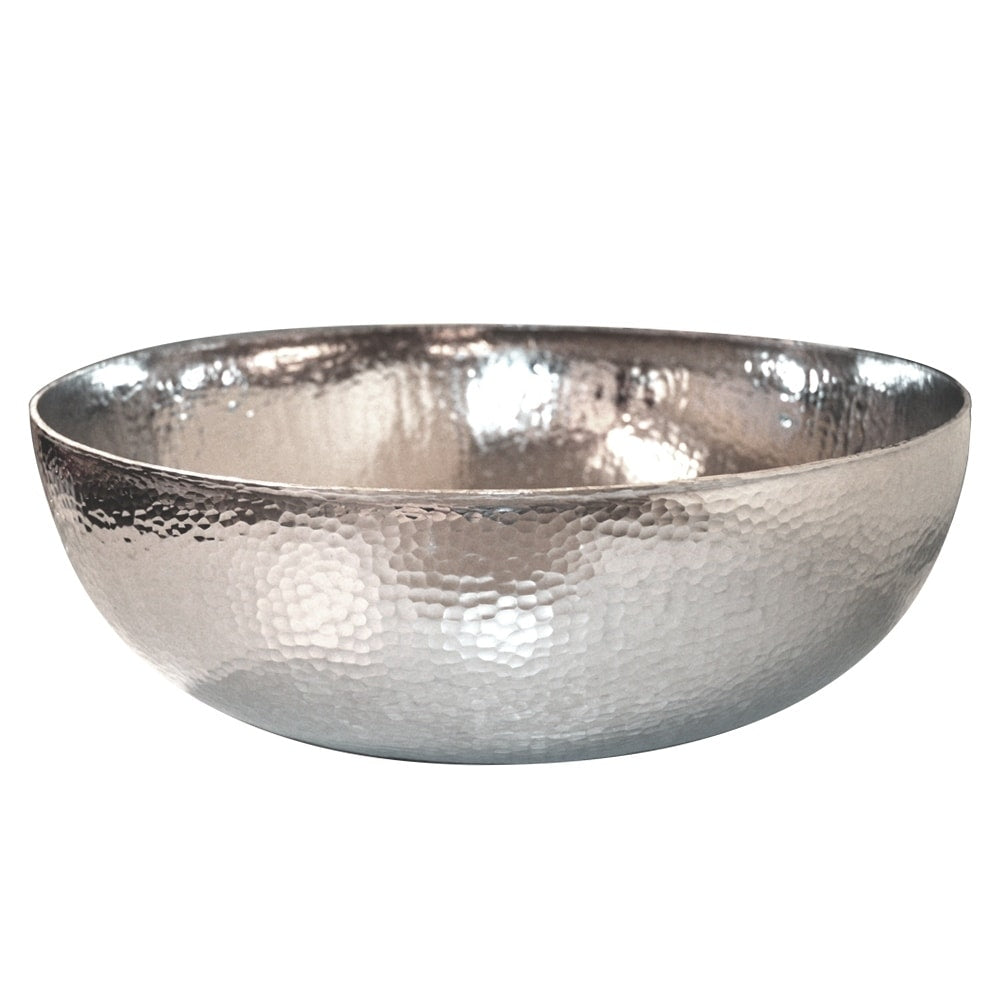 Maestro Polished Nickel Vessel Round Bathroom Sink