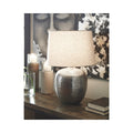 Signature Design By Ashlie Magalie Antique Finish Metal Table Lamp