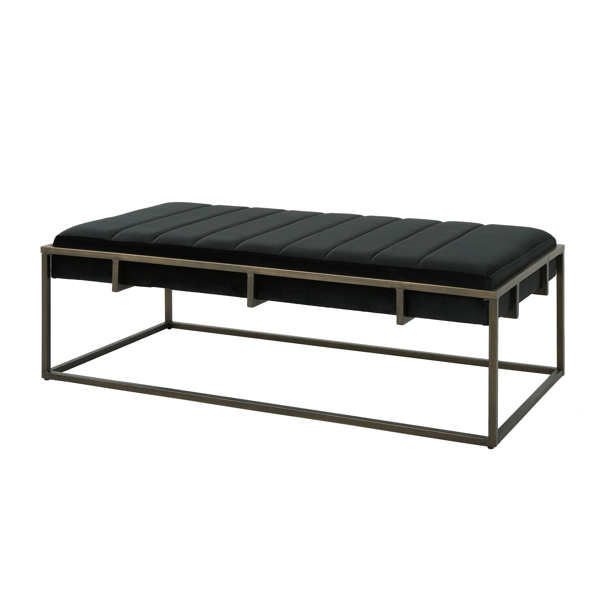 Christopher Knight Home Magdalene Velvet Metal Ottoman Bench