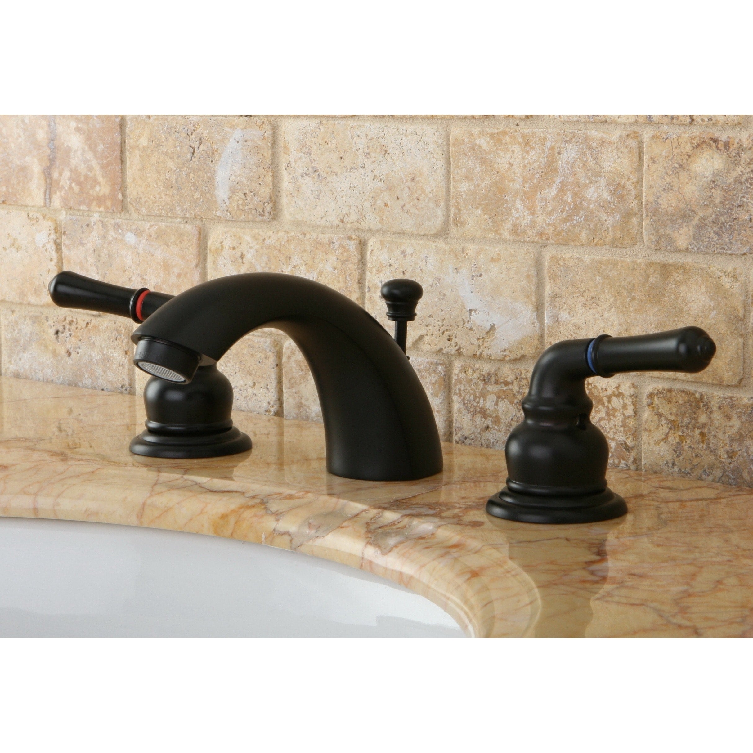 Magellan Dark Oil Rubbed Bronze Mini Widespread Bathroom Faucet
