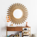 Maggie Gilded Finish Accent Mirror 47 X 47 47 X 47