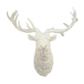 Magnesia Deer Head Wall Accent White