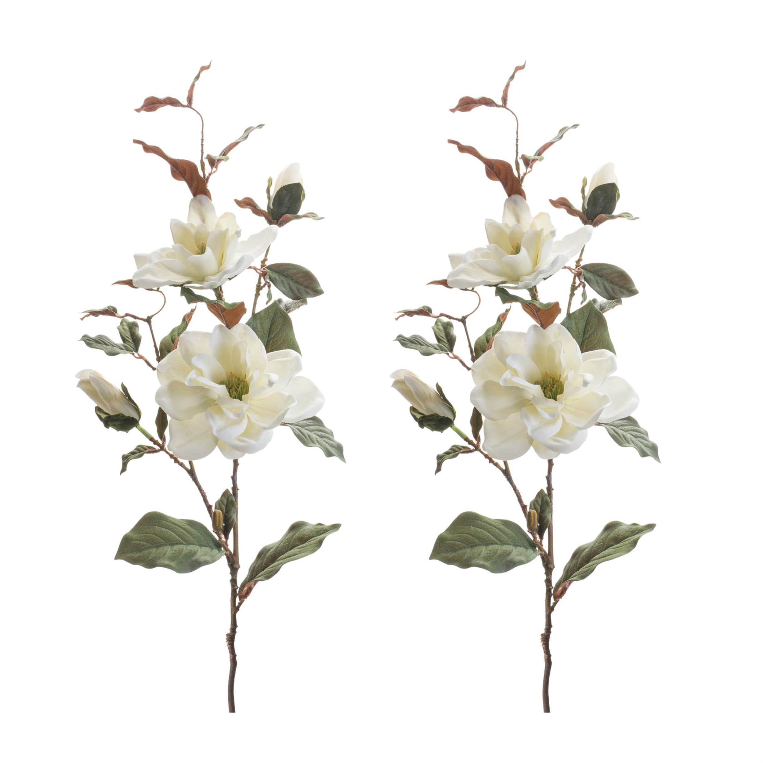 Magnolia Floral Spray Set Of 2