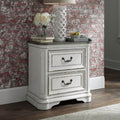 Magnolia Manor Antique White 2 Drawer Nightstand