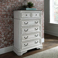 Magnolia Manor Antique White 5 Drawer Chest