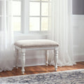 Magnolia Manor Antique White Accent Bench