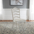Magnolia Manor Antique White Ladder Back Side Chairs Set Of 2