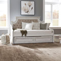 Magnolia Manor Antique White Twin Trundle Bed