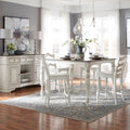 Magnolia Manor Antique White 5 Piece Gathering Table Set