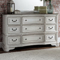 Magnolia Manor Antique White 9 Drawer Dresser
