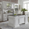 Magnolia Manor Antique White Complete 5 Piece Desk