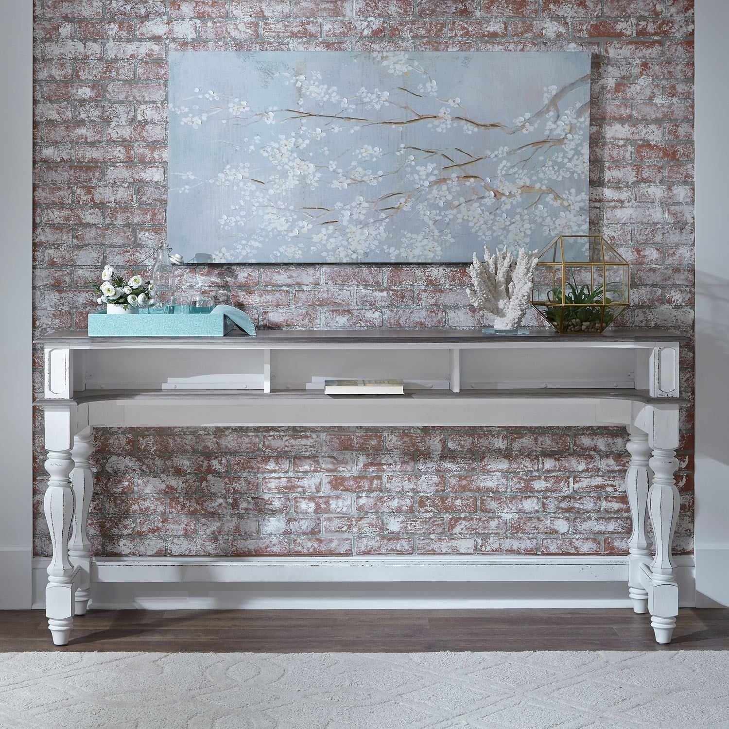 Magnolia Manor Antique White Console Table