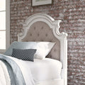 Magnolia Manor Antique White Full Upholstered Panel Headboard