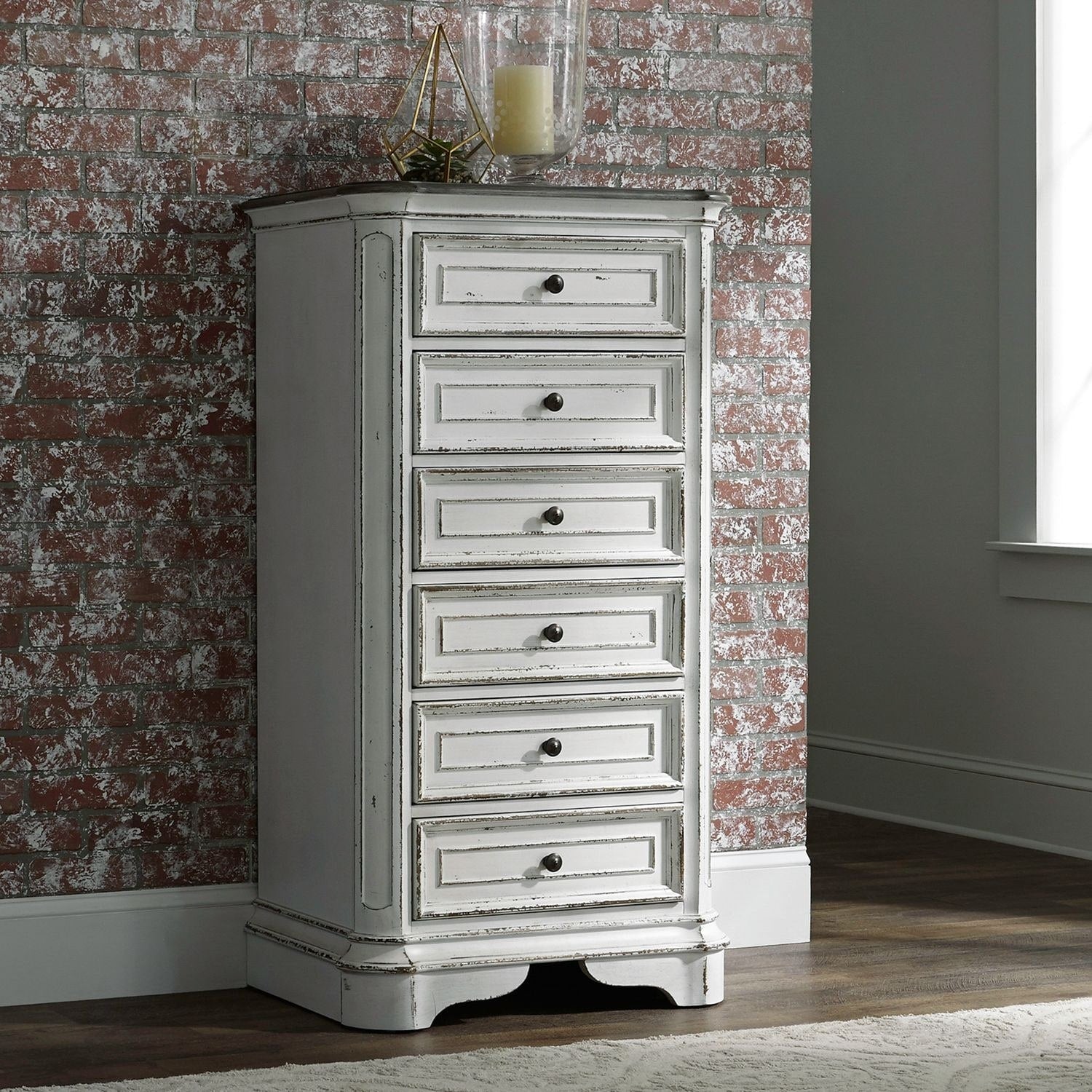 Magnolia Manor Antique White Lingerie Chest