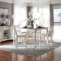 Magnolia Manor Antique White Optional 5 Piece Gathering Table Set