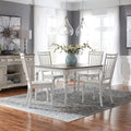 Magnolia Manor Antique White Optional 5 Piece Leg Table Set