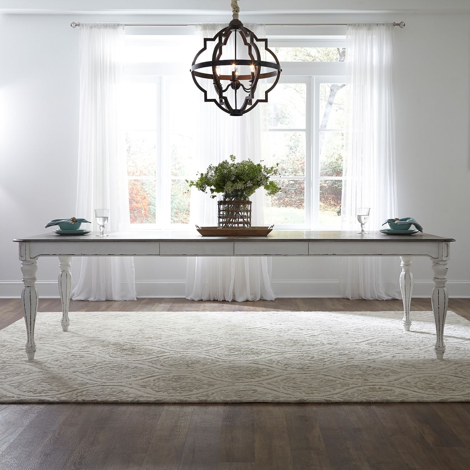 Magnolia Manor Antique White 44X108 Dinette Table Antique White
