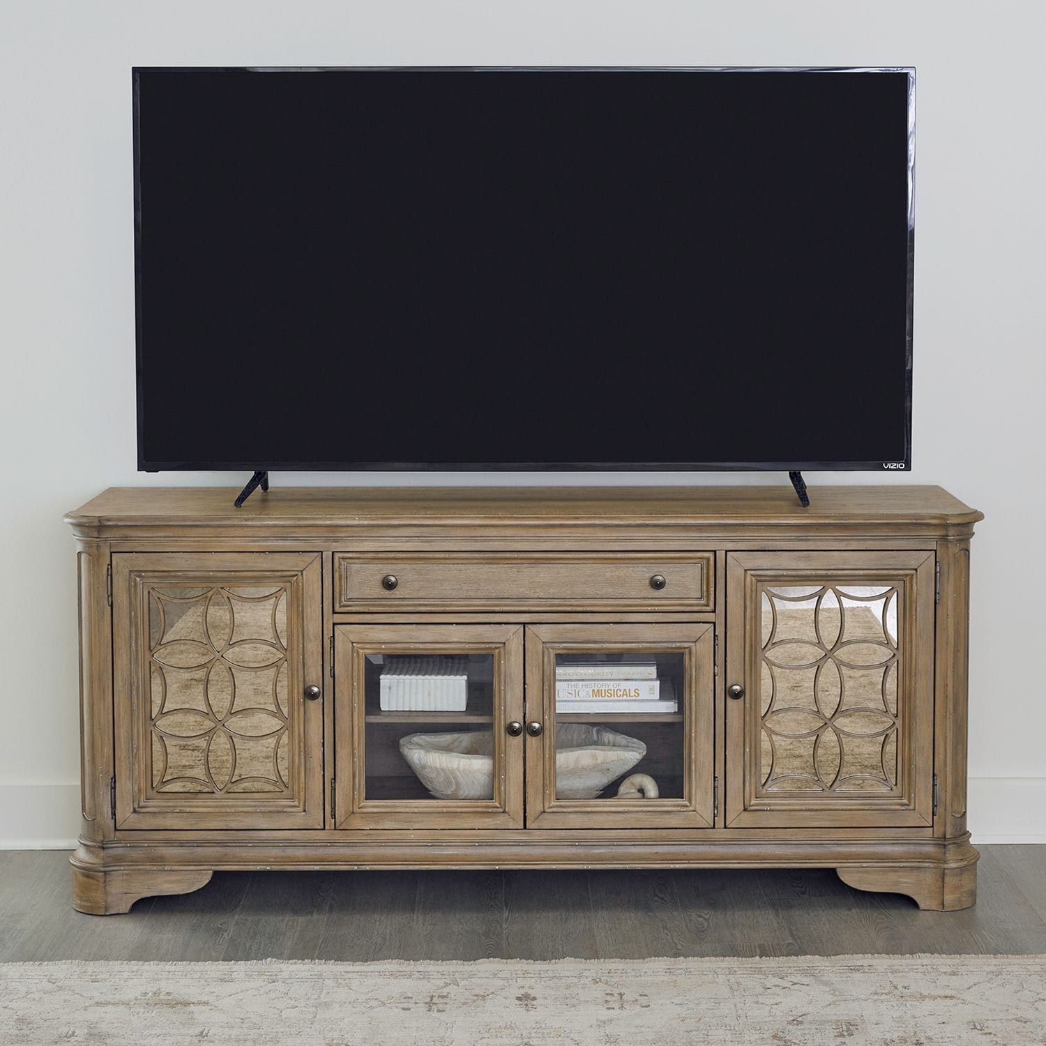 Magnolia Manor Antique White Entertainment Tv Stand