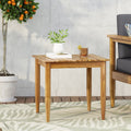 Magnolia Outdoor Acacia Wood Side Table By Christopher Knight Home 20.00 W X 20.00 D X 18.25 H