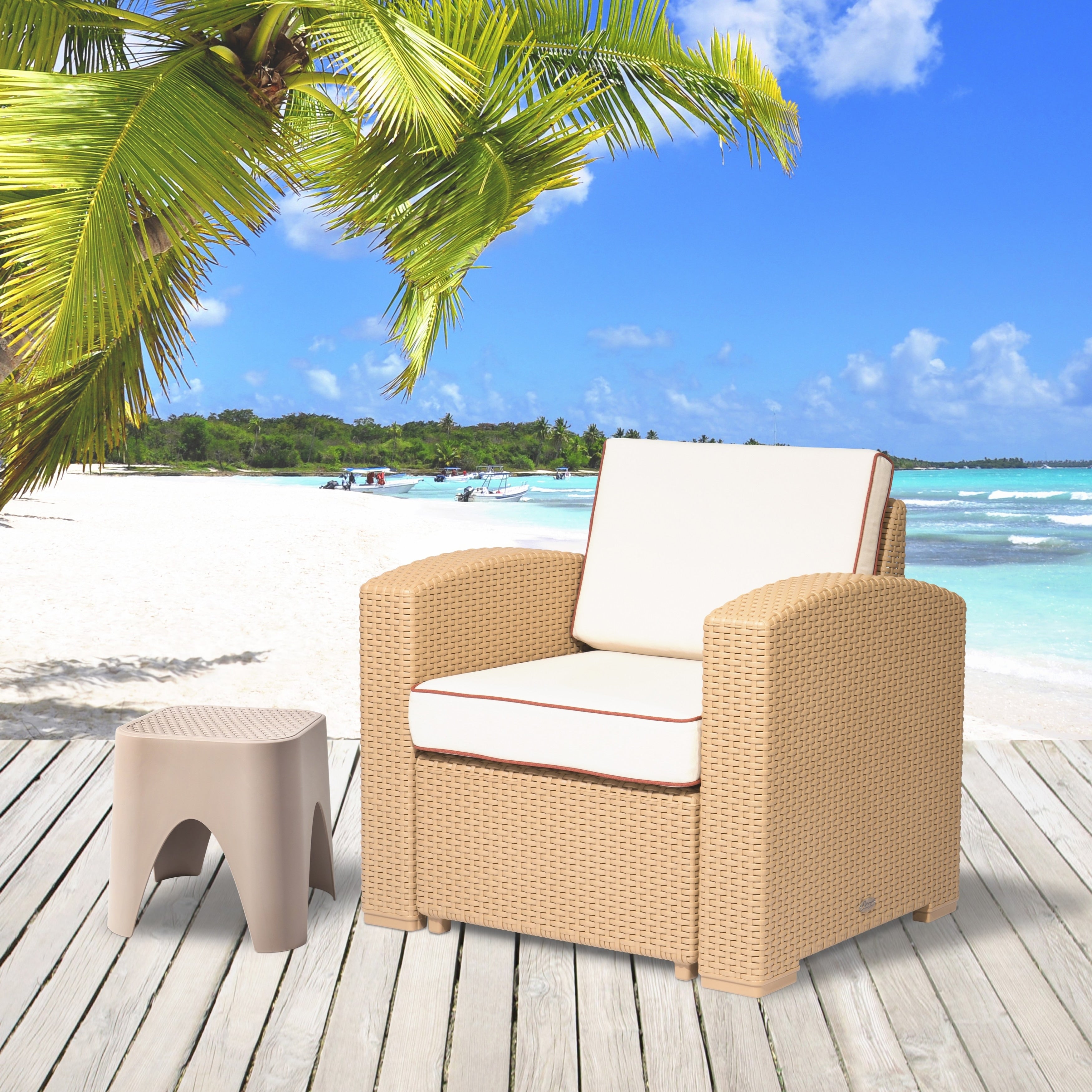 Magnolia Rattan Club Chair