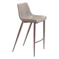 Magnus Bar Chair Gray And Walnut Set Of 2