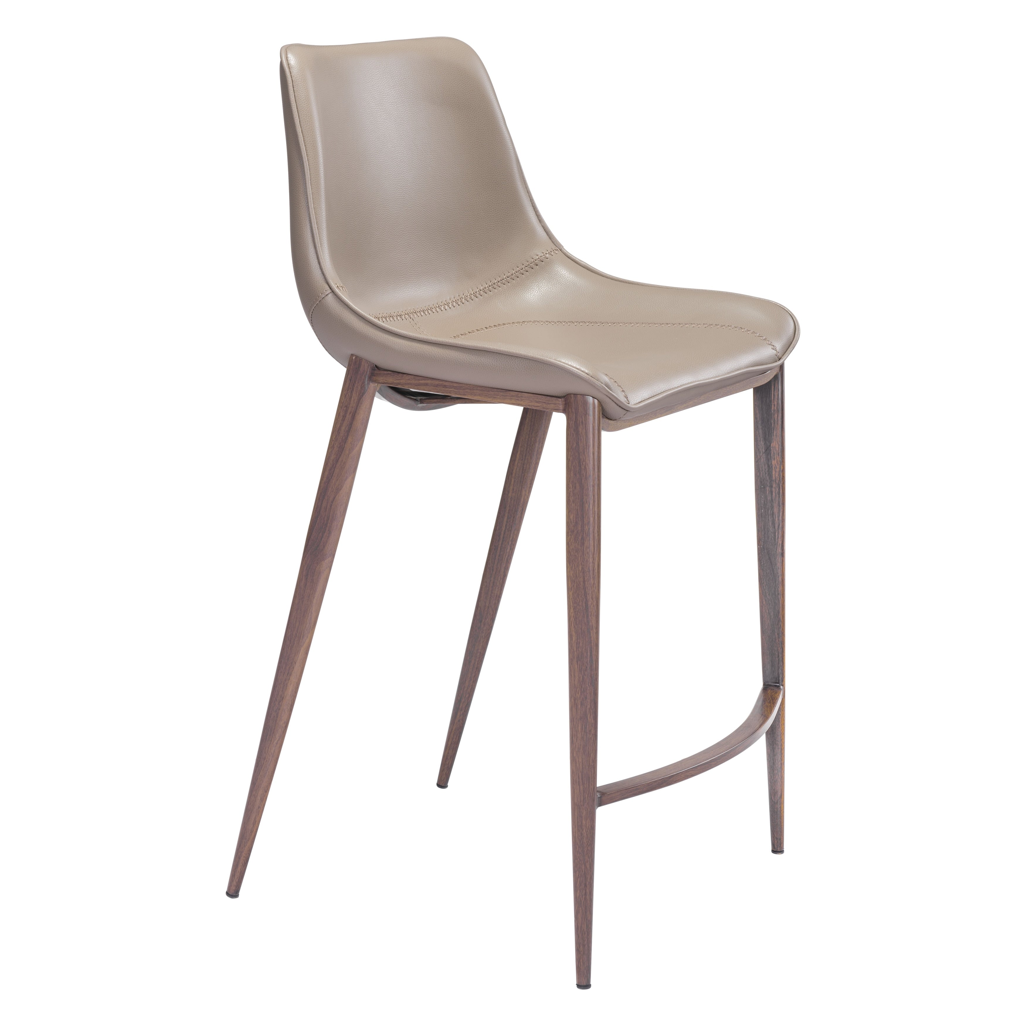 Magnus Counter Chair Gray Walnut Set Of 2 N A