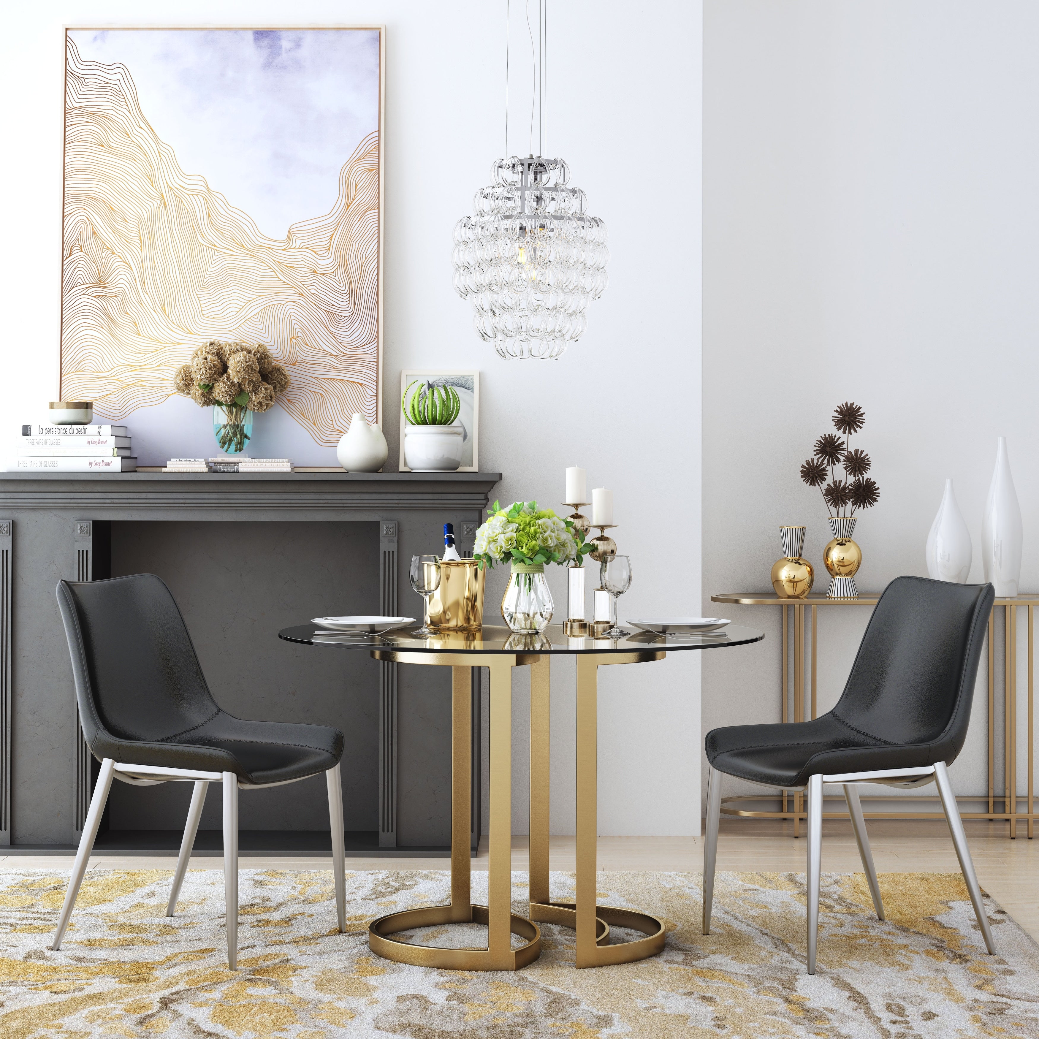 Magnus Dining Chair Black Set Of 2