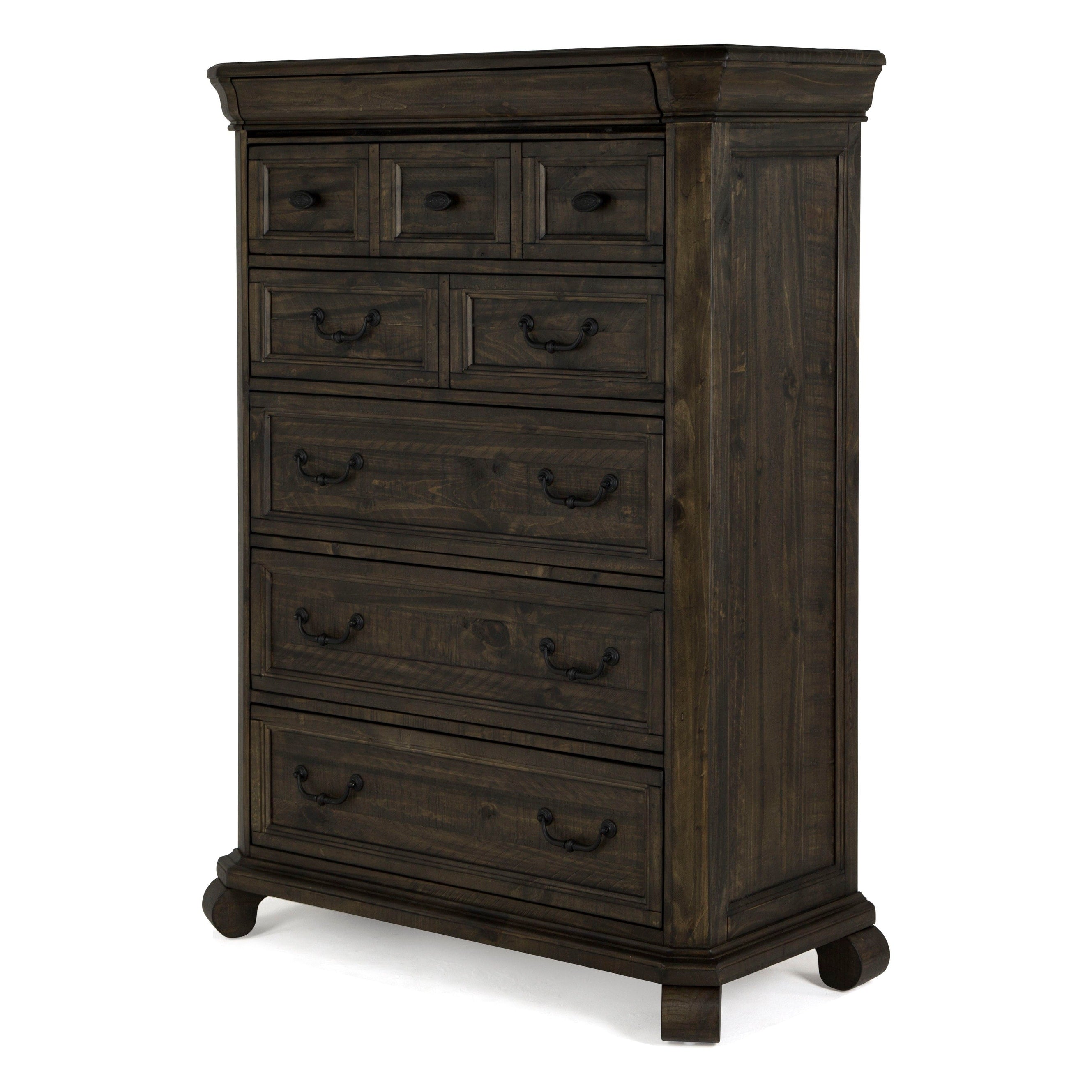 Bellamy Traditional Peppercorn 6 Drawer Chest