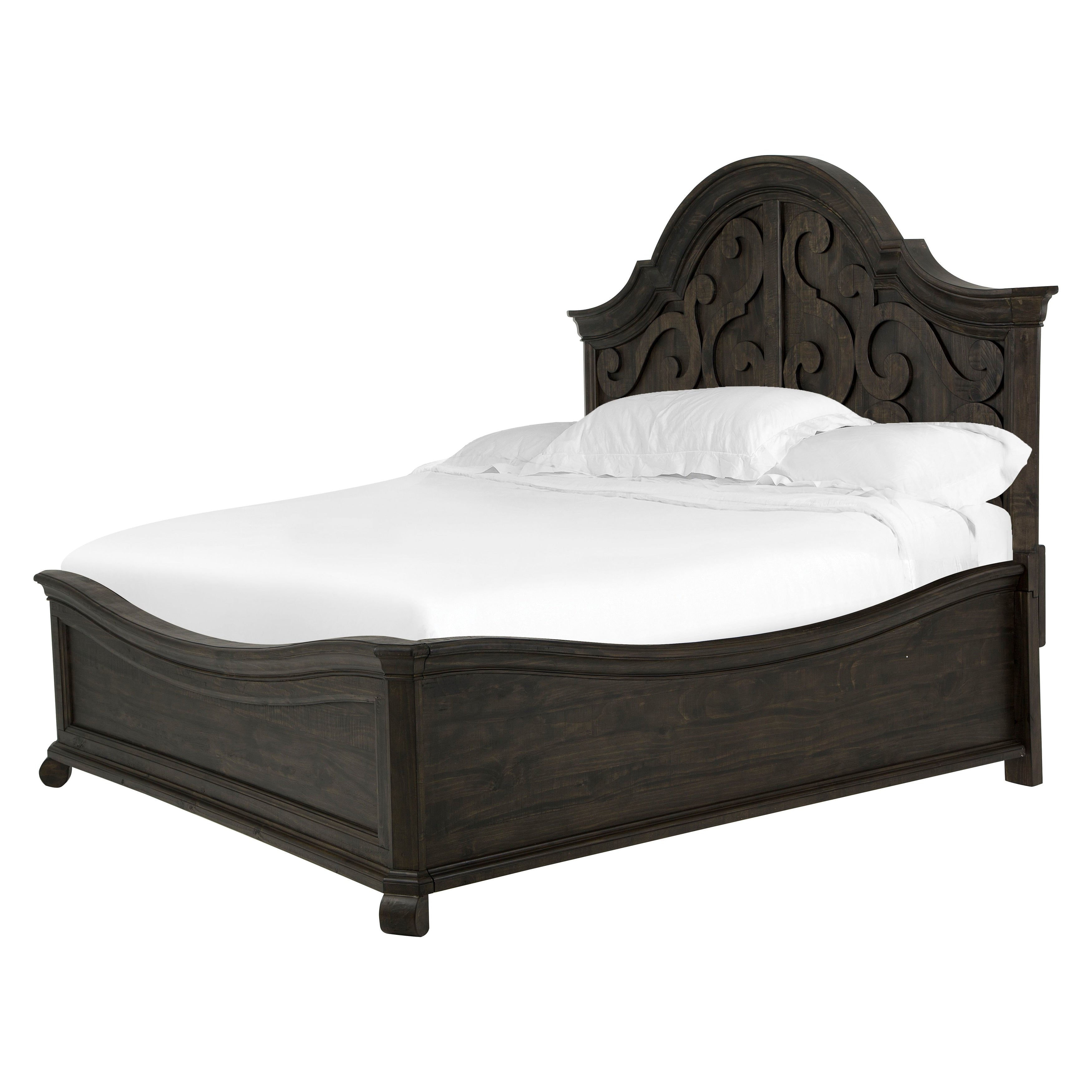 Bellamy Traditional Peppercorn Shaped Panel Bed