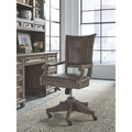 Lancaster Traditional Upholstered Swivel Office Chair