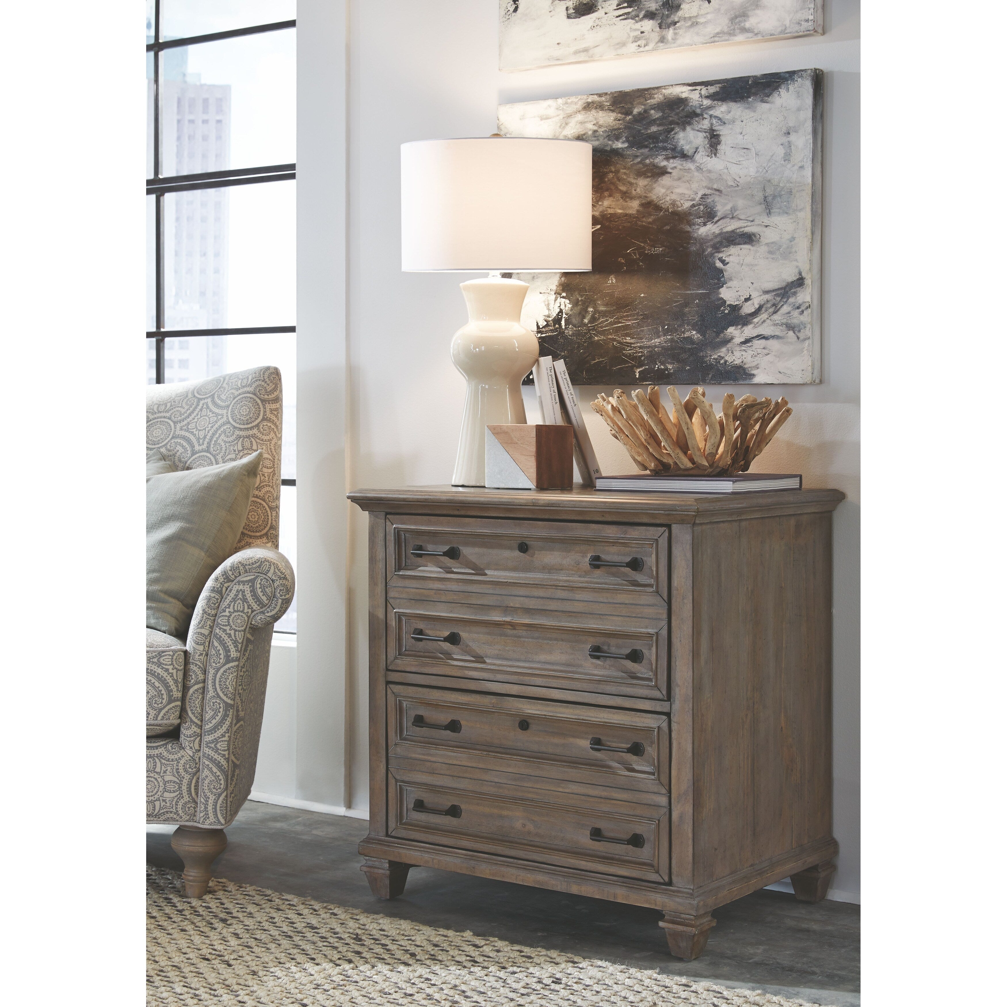 Lancaster Traditional Dove Tail Grey Locking Lateral File