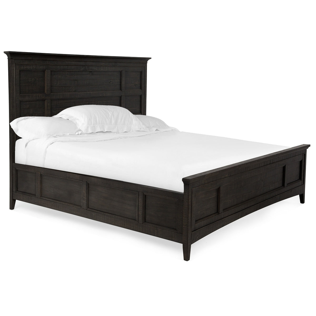 Westley Falls Relaxed Traditional Graphite Panel Bed