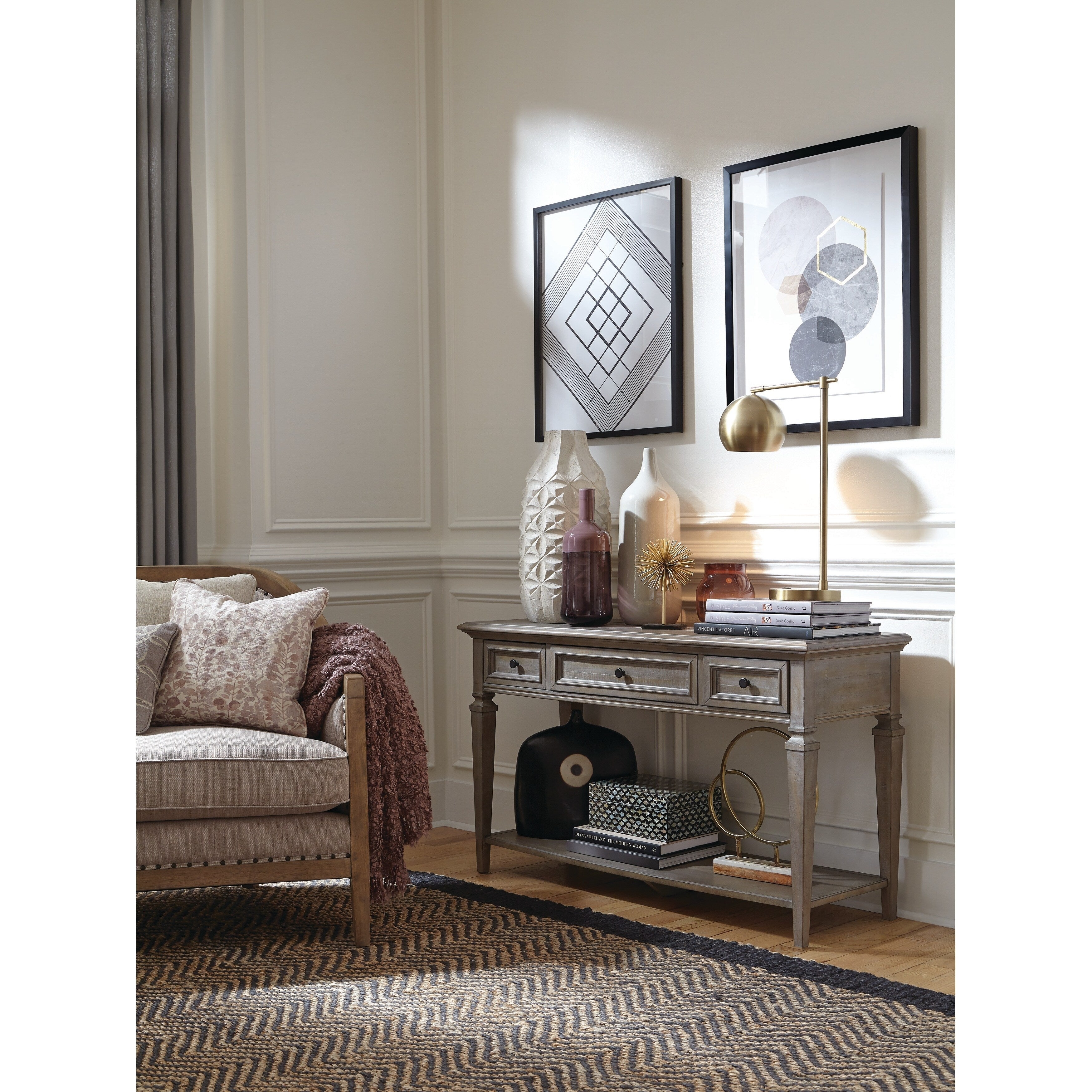 Magnussen Lancaster Rectangular Sofa Table