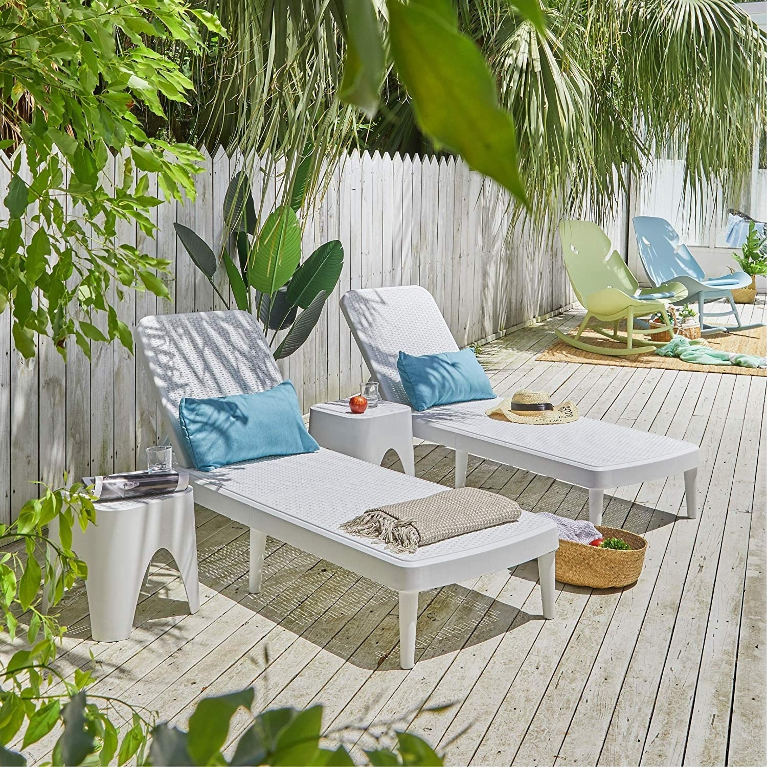 Havenside Home Mahina Rattan Chaise Lounge