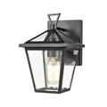 Main Street 10 High 1 Light Outdoor Sconce Black